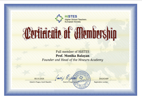 certificate of membership